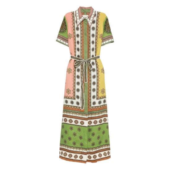 26SS 알레메 롱 원피스 6535D MULTI GREEN