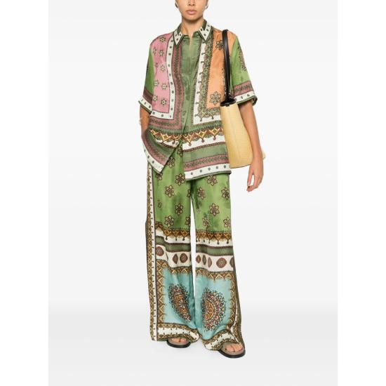 26SS 알레메 팔라초 팬츠 6419P MULTI GREEN - ALEMAIS