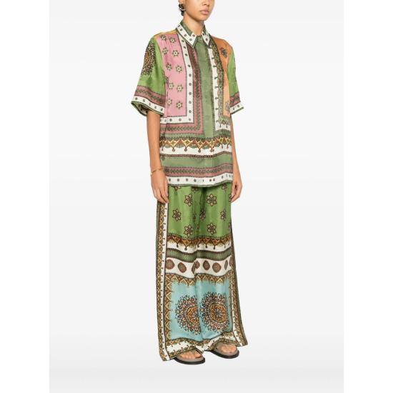 26SS 알레메 블라우스 6418T MULTI GREEN - ALEMAIS