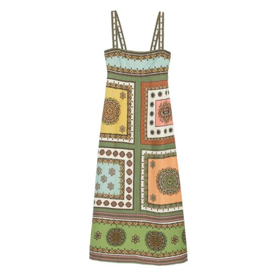 26SS 알레메 롱 원피스 6416D MULTI GREEN