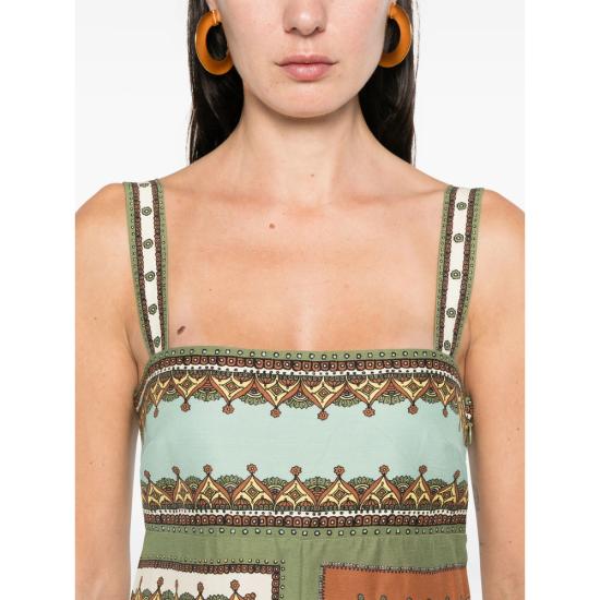 26SS 알레메 롱 원피스 6416D MULTI GREEN - ALEMAIS