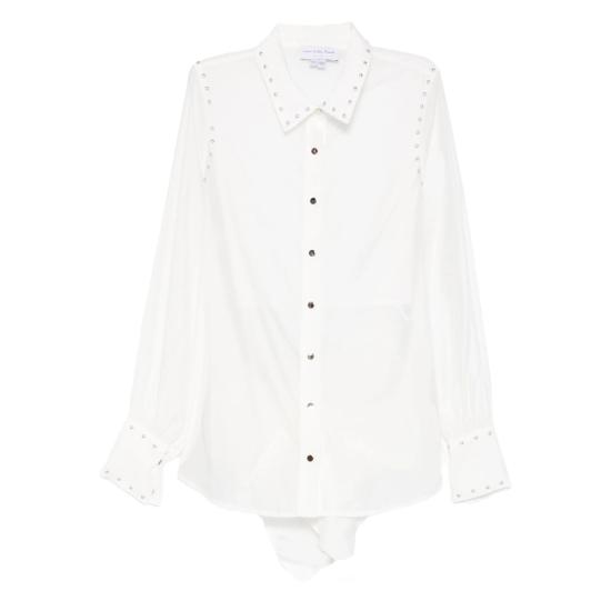 25FW 네버풀리드레스드 블라우스 NFDTO1861 TIE BACK WHITE