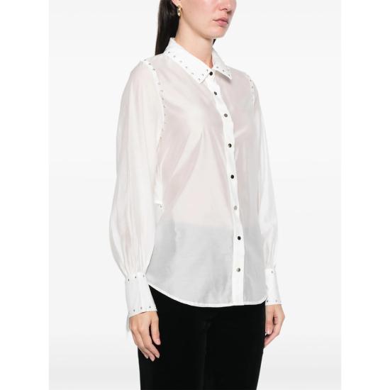 25FW 네버풀리드레스드 블라우스 NFDTO1861 TIE BACK WHITE - NEVER FULLY DRESSED