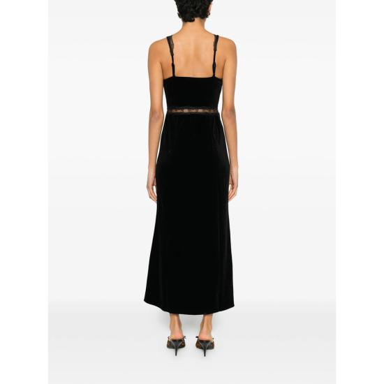 25FW 네버풀리드레스드 롱 원피스 NFDDR3012 VELVET LAC BLACK - NEVER FULLY DRESSED