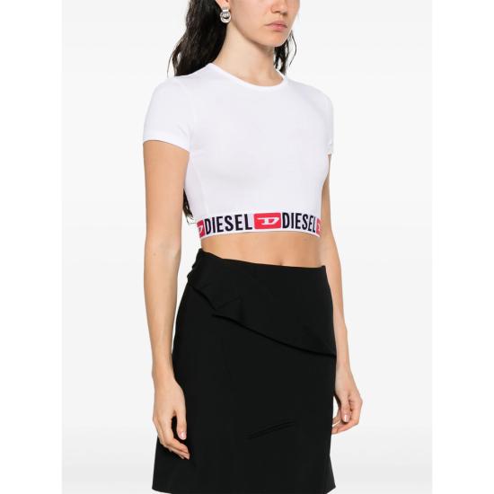 26SS 디젤 트레이닝 티셔츠 0NJAP A18273 100 WHITE - DIESEL