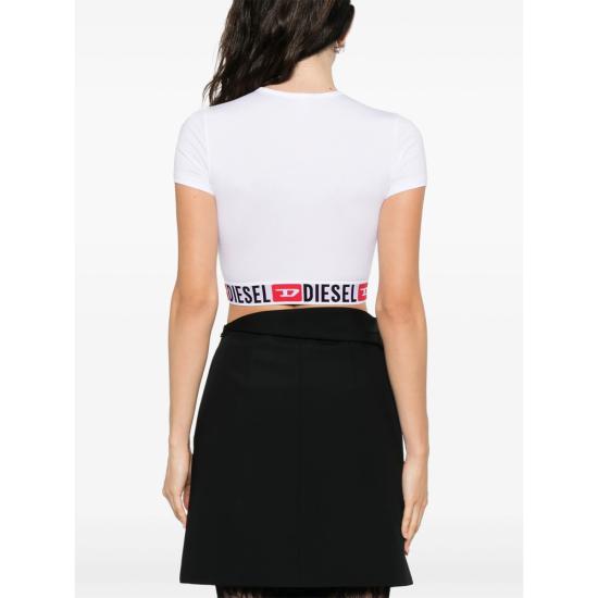 26SS 디젤 트레이닝 티셔츠 0NJAP A18273 100 WHITE - DIESEL