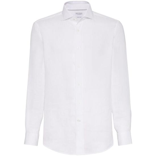 26SS 브루넬로 쿠치넬리 셔츠 MM6840627 C001 WHITE