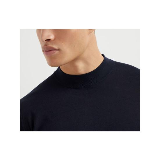 26SS 브루넬로 쿠치넬리 반팔 티셔츠 MNB805404 C2425 BLUE - BRUNELLO CUCINELLI