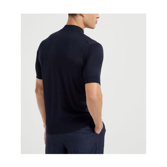 26SS 브루넬로 쿠치넬리 반팔 티셔츠 MNB805404 C2425 BLUE - BRUNELLO CUCINELLI