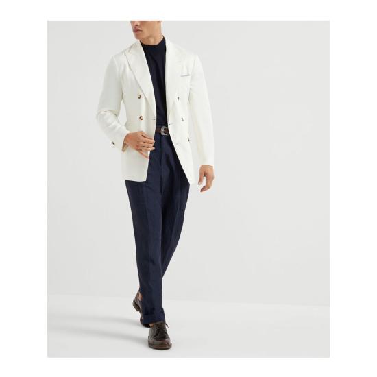 26SS 브루넬로 쿠치넬리 반팔 티셔츠 MNB805404 C2425 BLUE - BRUNELLO CUCINELLI