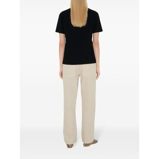 26SS 버버리 반팔 티셔츠 8104883 SP25 WW FO A1189 BLACK - BURBERRY