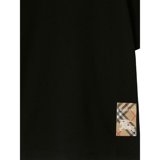 26SS 버버리 반팔 티셔츠 8104883 SP25 WW FO A1189 BLACK - BURBERRY