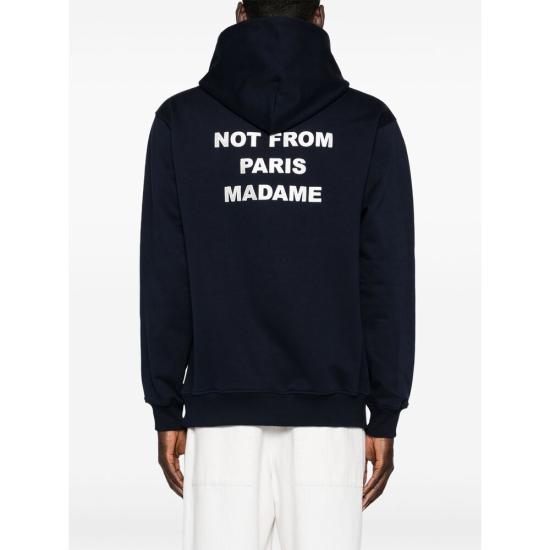 26SS 드롤드무슈 후드 티셔츠 PERM HO162 CO127 NAVY BLUE - DROLE DE MONSIEUR