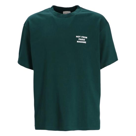 26SS 드롤드무슈 반팔 티셔츠 PERM TS203 CO002 DKGRE GREEN