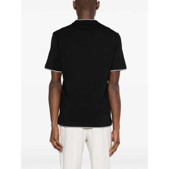 26SS 브루넬로 쿠치넬리 반팔 티셔츠 M0B137427 CCB75 BLACK - BRUNELLO CUCINELLI