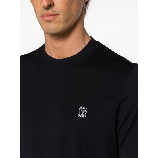 26SS 브루넬로 쿠치넬리 반팔 티셔츠 M0B138440 CD361 BLUE - BRUNELLO CUCINELLI