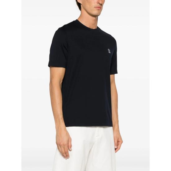 26SS 브루넬로 쿠치넬리 반팔 티셔츠 M0B138440 CD361 BLUE - BRUNELLO CUCINELLI