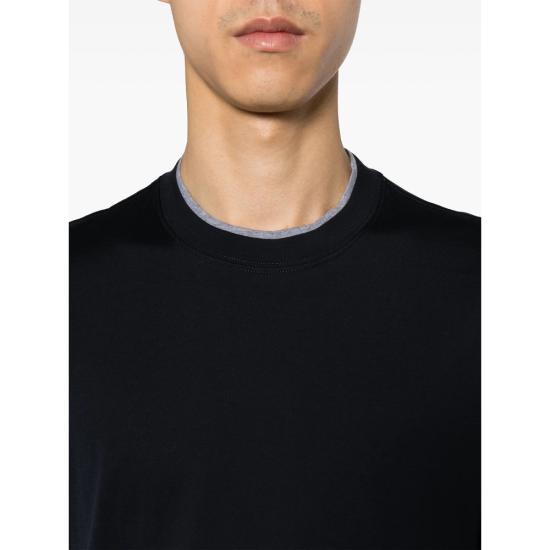 26SS 브루넬로 쿠치넬리 반팔 티셔츠 M0B137427 CW893 BLUE - BRUNELLO CUCINELLI