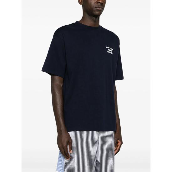 26SS 드롤드무슈 반팔 티셔츠 PERM TS203 CO002 NAVY BLUE - DROLE DE MONSIEUR