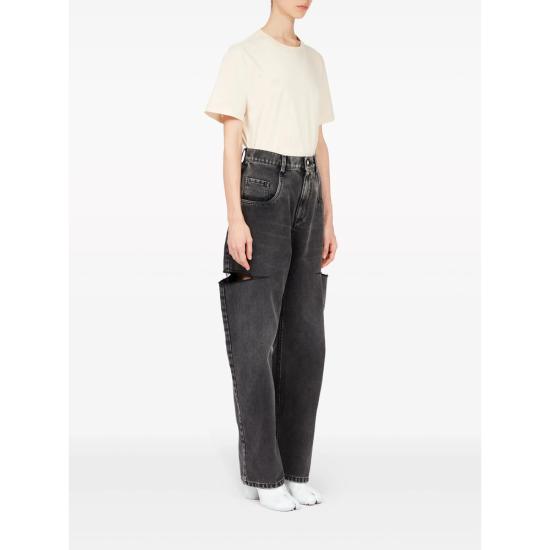 26SS 마르지엘라 컷아웃 진 S30743 S51LA0051 965 BLACK - MAISON MARGIELA