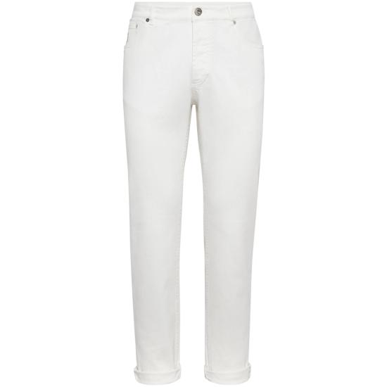 26SS 브루넬로 쿠치넬리 데님 팬츠 M277PD3210 C7210 WHITE