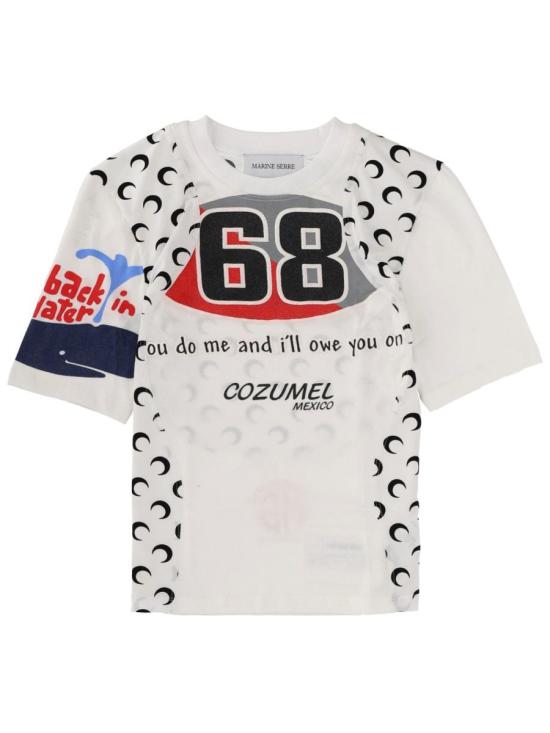 25FW 마린세르 반팔 티셔츠 WTT001B UJER0003WH15 WHITE