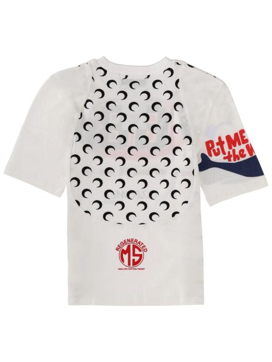 25FW 마린세르 반팔 티셔츠 WTT001B UJER0003WH15 WHITE - MARINE SERRE