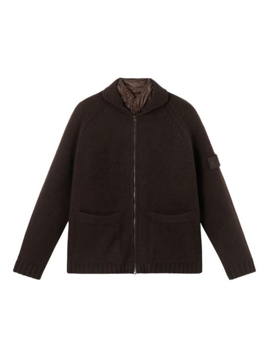 25FW 스톤 아일랜드 가디건 K2S155100080 S00FDV0070 Dark brown - STONE ISLAND