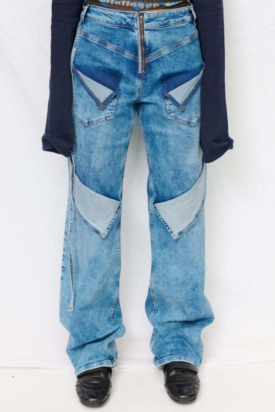  오토링거 데님 팬츠 오톨링거 블루 워시 루즈핏 청바지