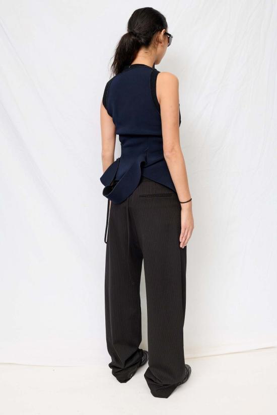  오토링거 블라우스 펠트 스쿠버 컷아웃 탑 - OTTOLINGER