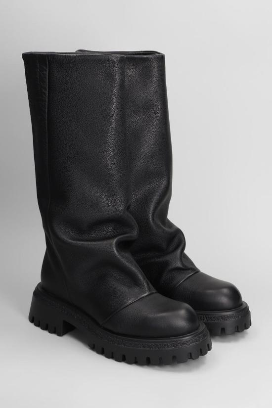 25FW 지젤 모아레 부츠 423447 BELFAST Black - GISEL MOIRE