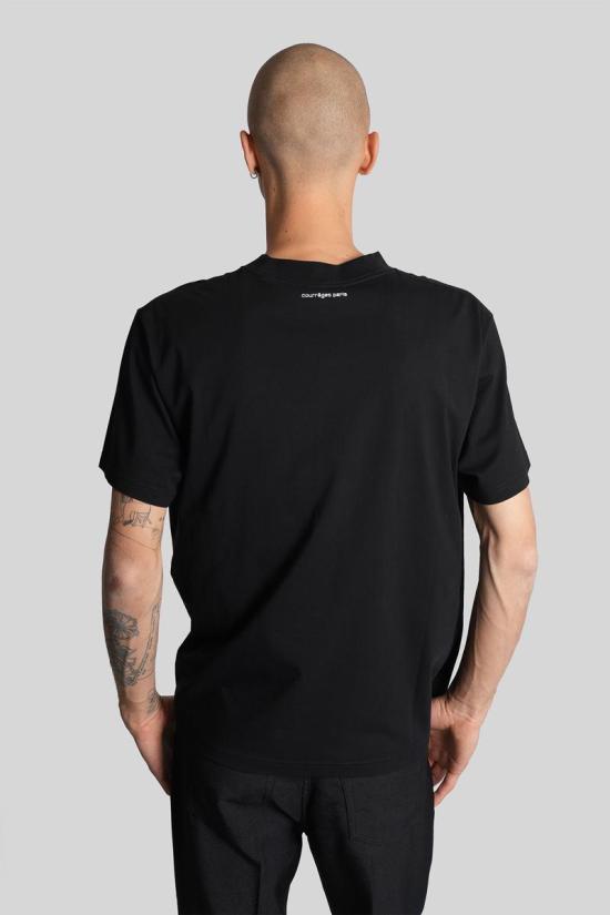 25FW 쿠레쥬 반팔 티셔츠 430115 325JTS203JS0233 Black - COURREGES