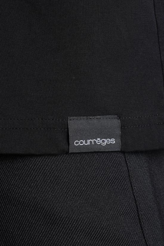 25FW 쿠레쥬 반팔 티셔츠 430115 325JTS203JS0233 Black - COURREGES
