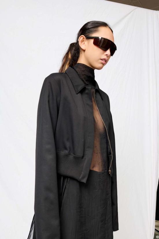  어셈블리 뉴욕 자켓 어셈블리 블랙 수팅 볼레로 재킷 - ASSEMBLY NEW YORK