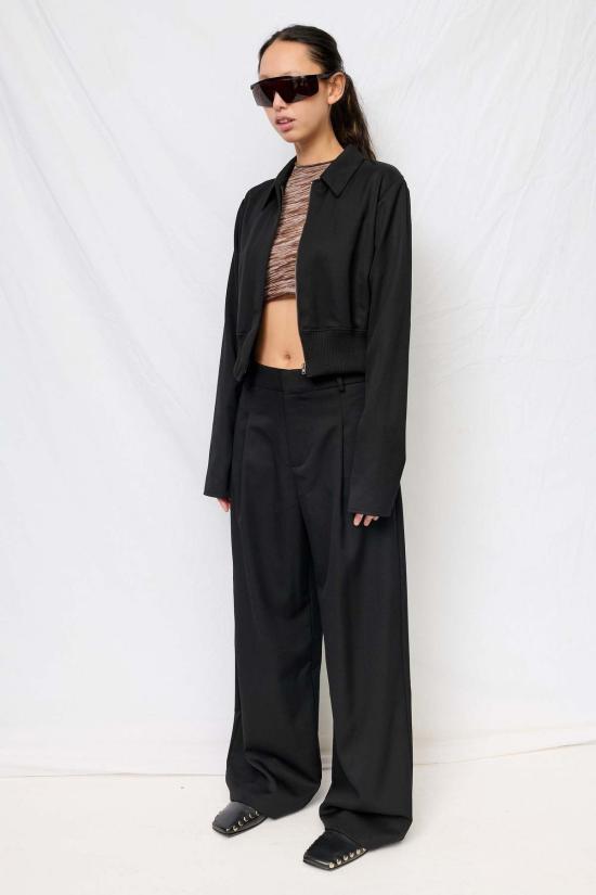  어셈블리 뉴욕 자켓 어셈블리 블랙 수팅 볼레로 재킷 - ASSEMBLY NEW YORK