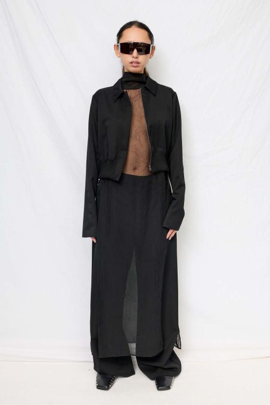  어셈블리 뉴욕 자켓 어셈블리 블랙 수팅 볼레로 재킷 - ASSEMBLY NEW YORK