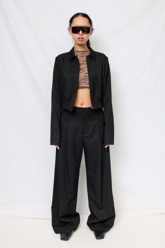  어셈블리 뉴욕 자켓 어셈블리 블랙 수팅 볼레로 재킷 - ASSEMBLY NEW YORK