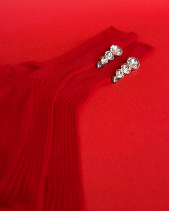  마리아 라 로사 양말 티어드 라인스톤