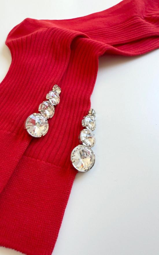  마리아 라 로사 양말 티어드 라인스톤 - MARIA LA ROSA