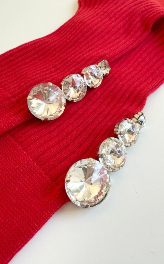  마리아 라 로사 양말 티어드 라인스톤 - MARIA LA ROSA