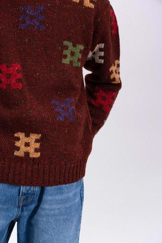  하울린 스웨터 디스턴트 에코스  버건디 - HOWLIN