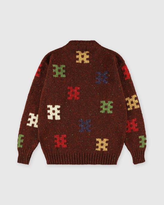  하울린 스웨터 디스턴트 에코스  버건디 - HOWLIN