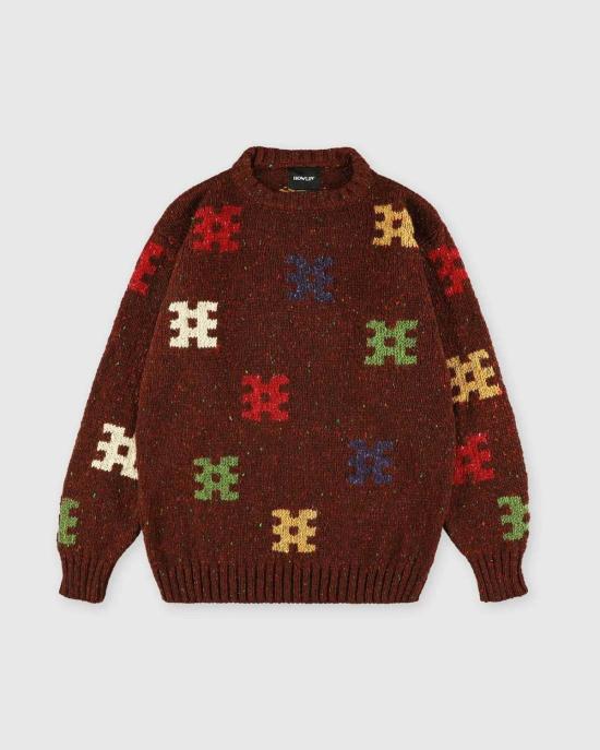  하울린 스웨터 디스턴트 에코스  버건디