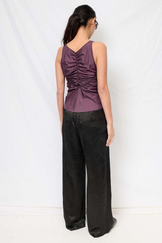  어셈블리 뉴욕 스트레이트 팬츠 어셈블리 블랙 주름 아세테이트 클린 팬츠 - ASSEMBLY NEW YORK