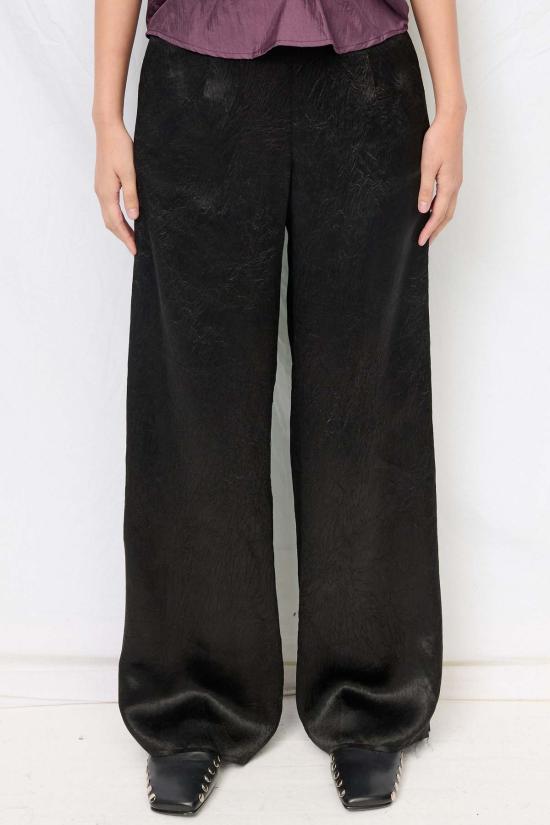  어셈블리 뉴욕 스트레이트 팬츠 어셈블리 블랙 주름 아세테이트 클린 팬츠