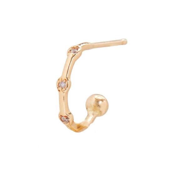  스코샤 이어링 다이아몬드 트리오 허기 10k 골드