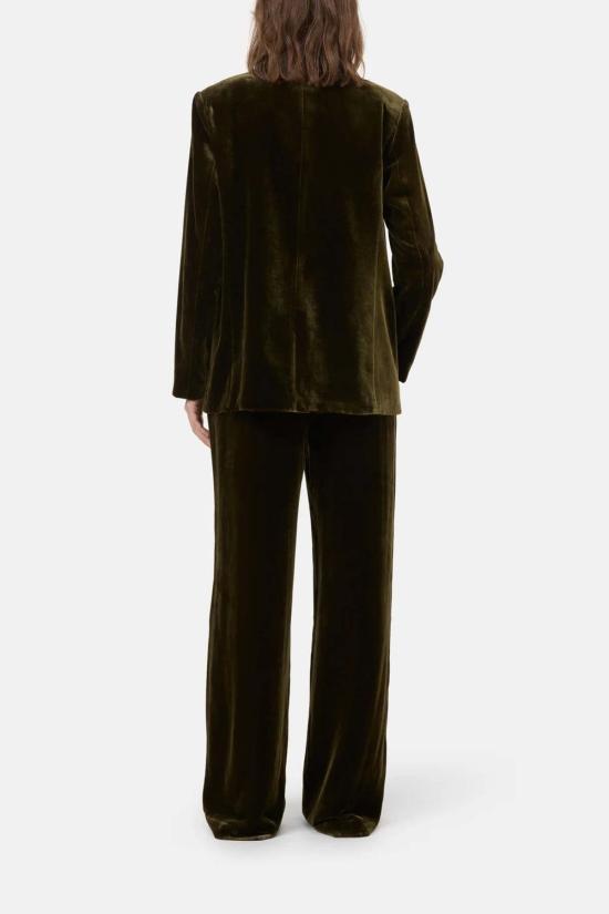  클로즈드 수트 자켓 닫힌 롤라 벨벳 블레이저 마쉬 그린 - CLOSED