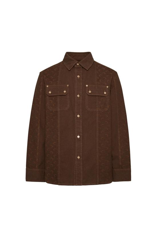 25SS 마린세르 긴팔 셔츠 MRSU251PRSH091BR BR40 DEEP BROWN DOM