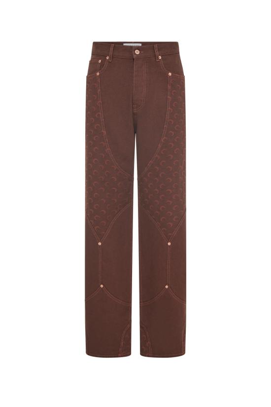 25SS 마린세르 스트레이트 팬츠 MRSM251PRPN101BR BR40 DEEP BROWN DOM