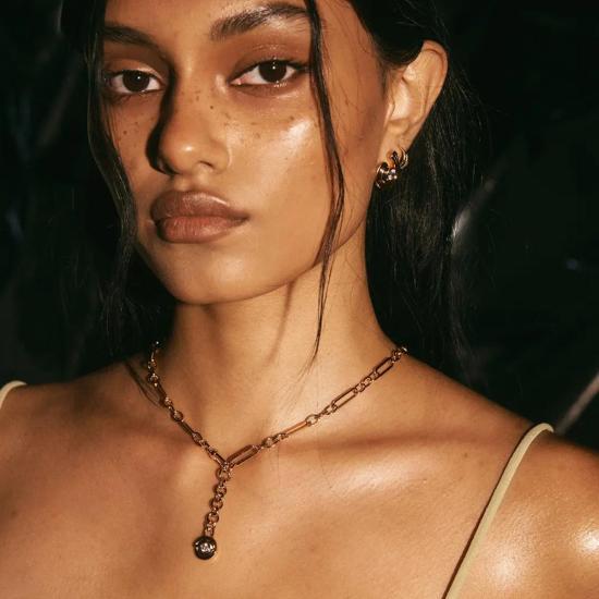  Luv AJ 목걸이/팬던트 러브 아즈 웨이브 베젤 라리아트 네크리스 - OTHER BRANDS